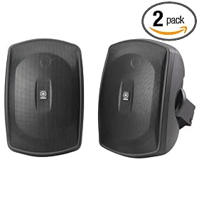 Yamaha NS-AW190BL 2-Way Indoor/Outdoor Speakers (Pair, Black)