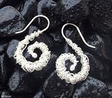Earrings, 'Whirligig' 0.8 W 1.6 L