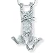 PalmBeach Jewelry Sterling Silver Cat Pendant