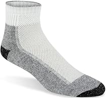 Wigwam Men's Cool-Lite Mid Hiker Pro Quarter Length Sock,Large,White/Pewter
