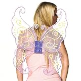 2089 Lavender Jewelled Organza Butterfly Wings, Lavender, One Size
