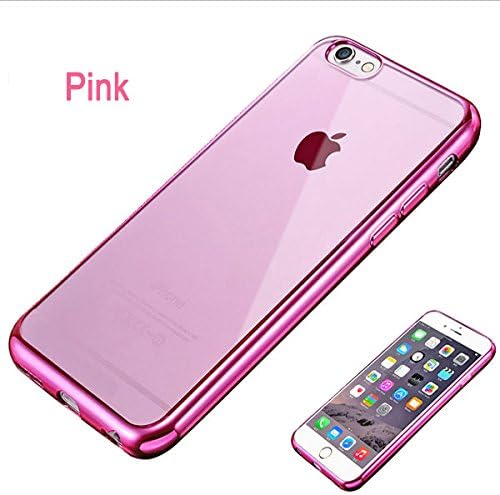 SquidCam Bumper case - Iphone 6 6s TPU slim case - minimalist simple, durable and protective (pink)