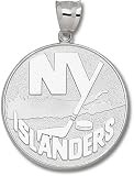 New York Islanders Solid Sterling Silver Logo Giant Pendant