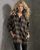 Buffalo plaid tunic smock (Misses S OLIVE)