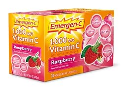 Emergen-C Fizzy Drink Mix, Raspberry, 30-Count Packets