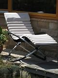 Produkt-Bild: LECO 39398103 Schaukelstuhl-Kissen passend zum Alu-Schaukelstuhl, natur