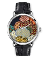 SPRAWL Aanalog Fashion Series Silver Ladies Watches of Genuine Black Leather Strap,Unique Wrist Watch for Women Girls Designed with several mosaics