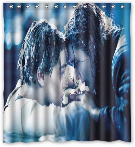 Brand New Stylish Design Titanic Shower Curtain Bathroom Waterproof Drapery/Panels/Treatment Polyester 66"(w) x 72"(h) Inches