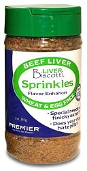 Premier Liver Biscotti Dog Treats, Wheat/Egg Free Recipe, Sprinkles 8-Ounce Jar