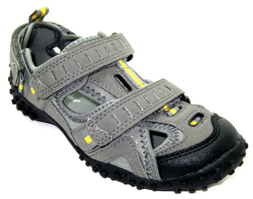 Hush Puppies Boys Cruiser Jnr Grey Velcro Casual Sandals