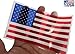 American Flag 3x5 Inch Non-adhesive Window Decals - Made In U.S.A - (3)