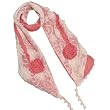 Cotton Lace Stitching Embroider Decorative Flowers Long Scarf Shawl - Various Colors