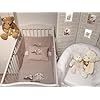 Ensemble couette + coussin brod�s TCHOUTCHOU taupe