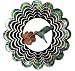 Kaleidoscope Hummingbird Green Wind Spinner