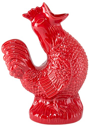 Gluggle Jug, Paprika Rooster, Extra Large (10-inch)