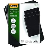 Fellowes Executive Binding Presentation Covers, Oversize Letter, Black, 50 Pack (52146)