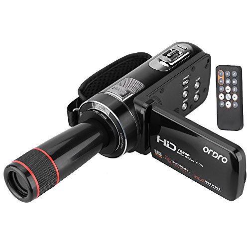 ORDRO HDVZ8 1080P Full HD Digital Video Camera Camcorder 16x × Zoom