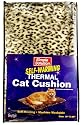 Simple Solution Self-Warming Thermal Cat Cushion, 19 Inch by 23 Inch, Leopard Print, Beige