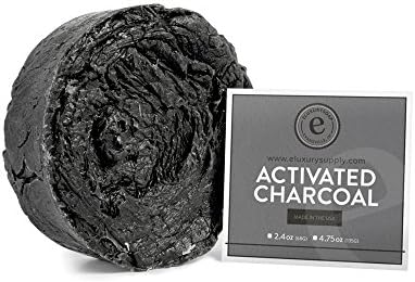 Handmade Activated Charcoal Soap by eLuxurySoap, 3 Pack