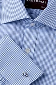 Luxury Sartorial Pure Cotton Gingham Check Shirt