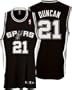 Tim Duncan Black adidas NBA Authentic San Antonio Spurs Jersey