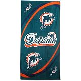MIAMI DOLPHINS 100% Cotton Full Size 30 by 60 BEACH / BATH TOWEL