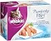 Whiskas Purrfectly Fish Variety Pack (4-Tuna & Whitefish Entree, 3-Tuna Entree, 3-Sardine & Mackerel Entree) Food for Cats, 10-Count Packages (Pack of 4)