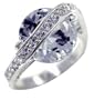 Size 7 Round Cz Sterling Silver Jewelry Ring Fashion