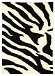 Safavieh Soho SOH717A Black and White Zebra Print 2' x 3' Handmade Area Rug