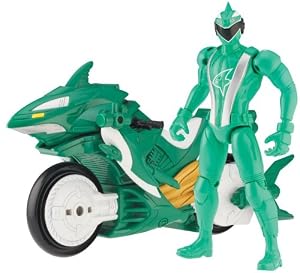 Power Ranger RPM Racing Performance Cycle with 5" Figure Auxiliary Trax: Racing Performance Shark Cycle