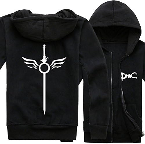 Happy Bag Devil May Cry Long Sleeved Jacket with Cashmere Sweater (M, black)