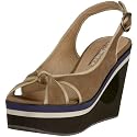 Buffalo London 308-3087 kid suede taupe 01, Damen Sandalen/Fashion-Sandalen, beige, (taupe 1)