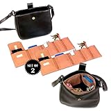 IMAGE OF Handbag and Purse Organizer (Has Seven Pockets And A Key Clip For Easy Storage) Set of 2