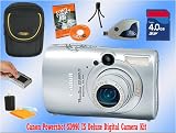 cheap Canon Powershot SD990 IS w/4GB SD/Card Reader/Case/Tripod/ Deluxe Accessory KIT