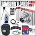 Samsung TL34HD 14.7MP Digital Camera Red & 4GB Deluxe Accessory Bundle