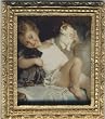 Dollhouse Artwork Framed Victorian Girl & Kitty