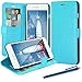 iPhone 6 Plus Case, LK [Stand Feature] iPhone 6 Plus Wallet Case, PU Leather Case Flip Cover + Screen Protector & Stylus for iPhone 6 Plus (Sky Blue)