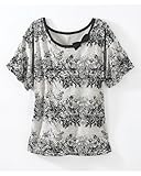 Newport News Oversized lace-print tunic