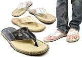 【PINKYWOLMAN】 ビンテージ加工トングサンダル PW-1130 WHITE M(25-25.5cm)