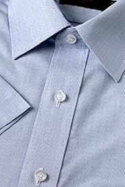 Non Iron Short Sleeve Stripe Shirt