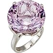 Sterling Silver Rose de France Amethyst Ring