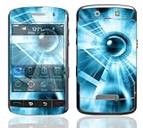 Abstract Blue Tech Design Decal Skin Sticker for the BlackBerry Storm 9530 9500 Cell Phone