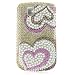 Premium Luxurious Designer Hard Diamond Crystal Snap-on Case for Blackberry Tour 9630...