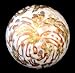GOLF BALL - HAND PAINTED - DESIGN: FIREWORKS