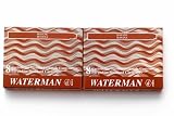 Waterman - 2 X 8 Unwashable Havana Ink Cartridges In Carton Box.