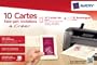 AVERY - 15152 - 10 cartes doubles faire-part & invitations ivoires � relief personnalisables (+ 10 enveloppes). A6. Impression jet d'encre