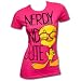 Search : Looney Tunes Tweety Bird Nerdy & Cute Fuchsia Junior's T-shirt
