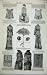 1880 Women Fashion Parasol Costume Frock Mantelet