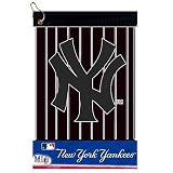 New York Yankees Black Woven Jacquard Golf Towel