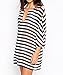 Bestyou Women's Bathing Suit Cover up Stripe Tunic Swimwear